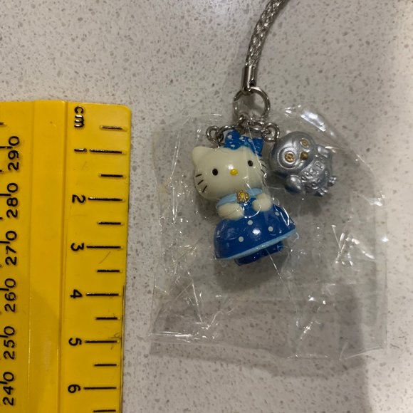 2001 VINTAGE HELLO KITTY CELL PHONE CHARM OWL - Picture 1 of 6